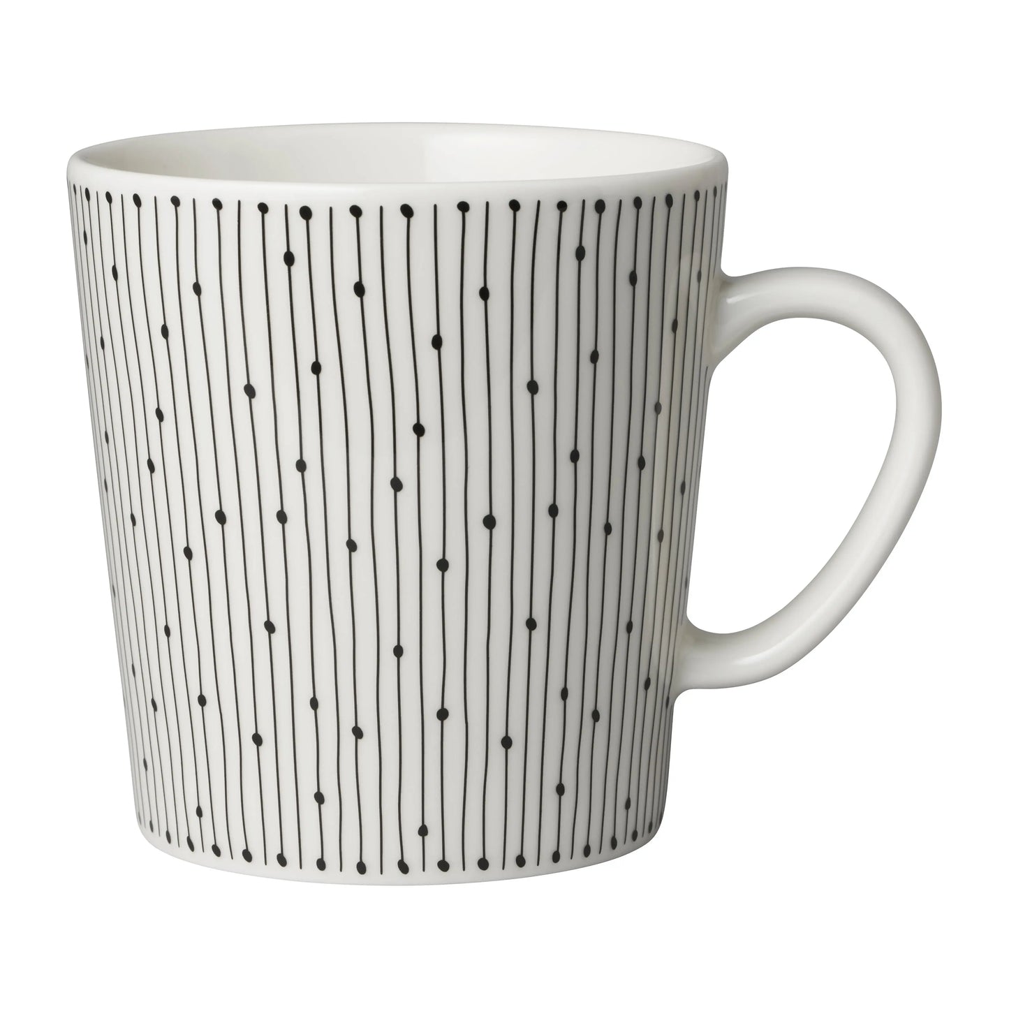 Arabia Mainio Sarastus Mug 30 Cl Black-White Arabia
