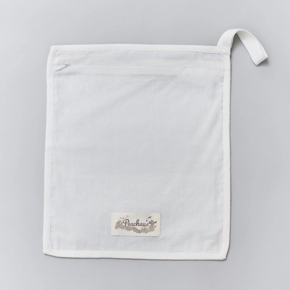 Aralea Ethical-Cotton Laundry Bag - Glacier White Peachaus