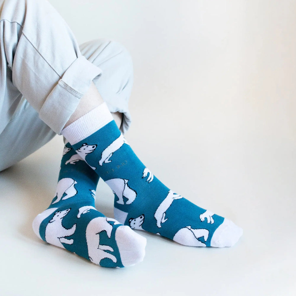 Arctic Animals Bamboo Socks Gift Box of 3 Bare Kind