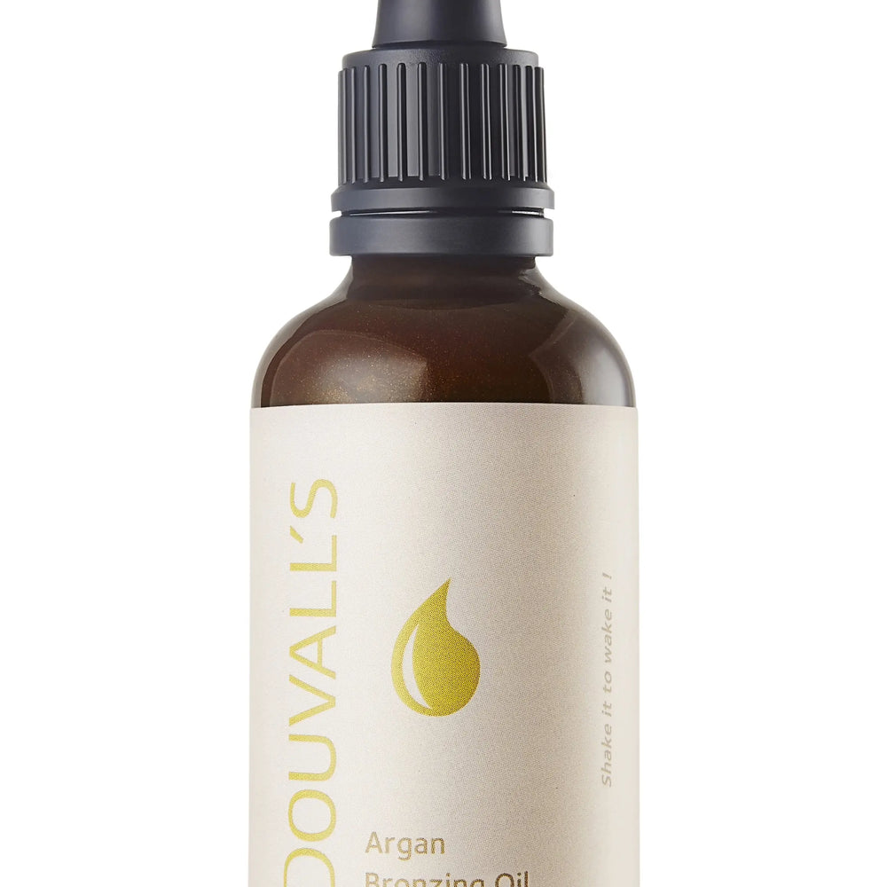 Argan Bronzing Oil 50ml | Natural and Organic Moisturising Bronzer for a Healthy Glow Douvalls Beauty