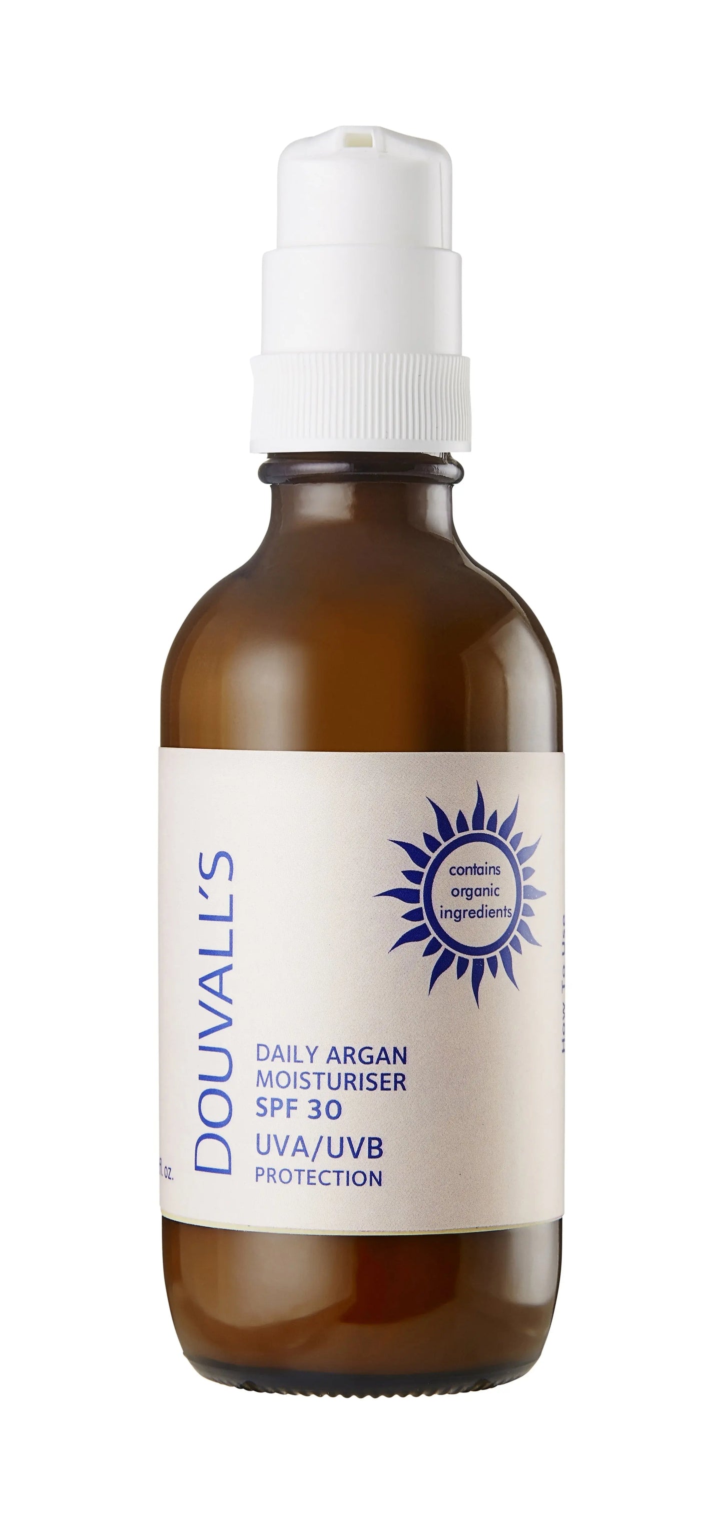 Argan Daily Moisturiser with SPF30 UVA/UVB protection 120ml Douvalls Beauty