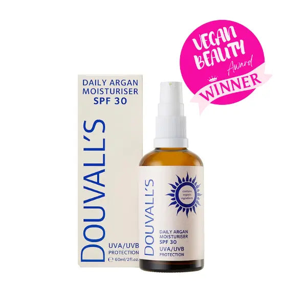 Argan Daily Moisturiser with SPF30 UVA/UVB protection 60ml Douvalls Beauty