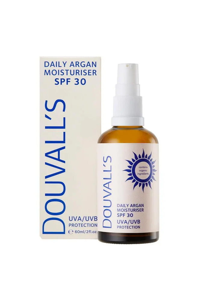 Argan Daily Moisturiser with SPF30 UVA/UVB protection 60ml Douvalls Beauty