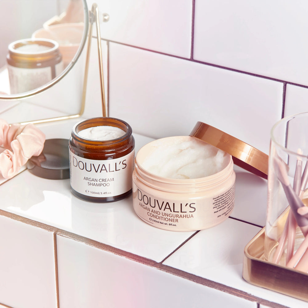 Argan Eco Haircare Set (Shampoo & Conditioner) Douvalls Beauty