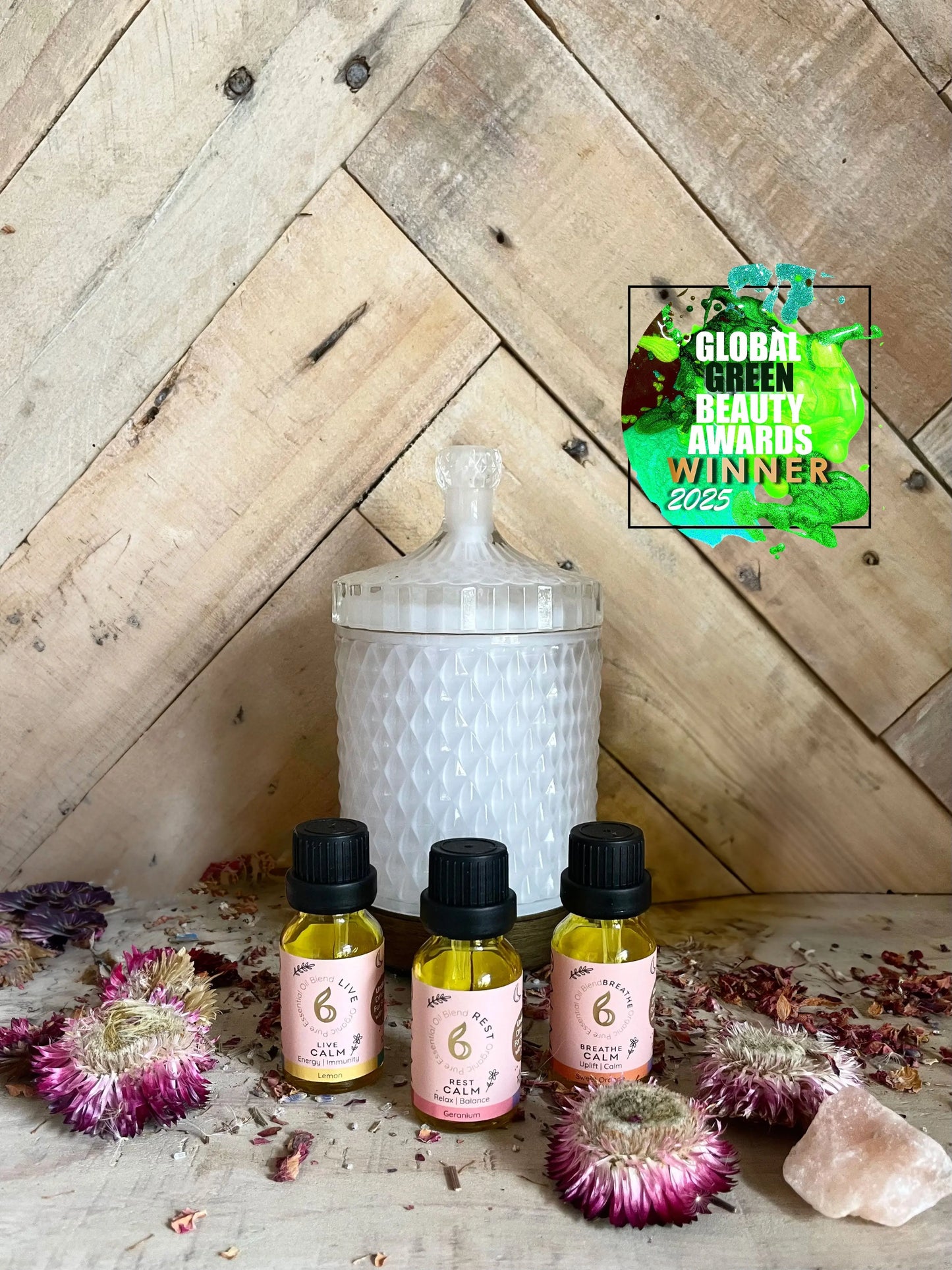 Aroma Diffuser with Blended Oil Steps bcalm