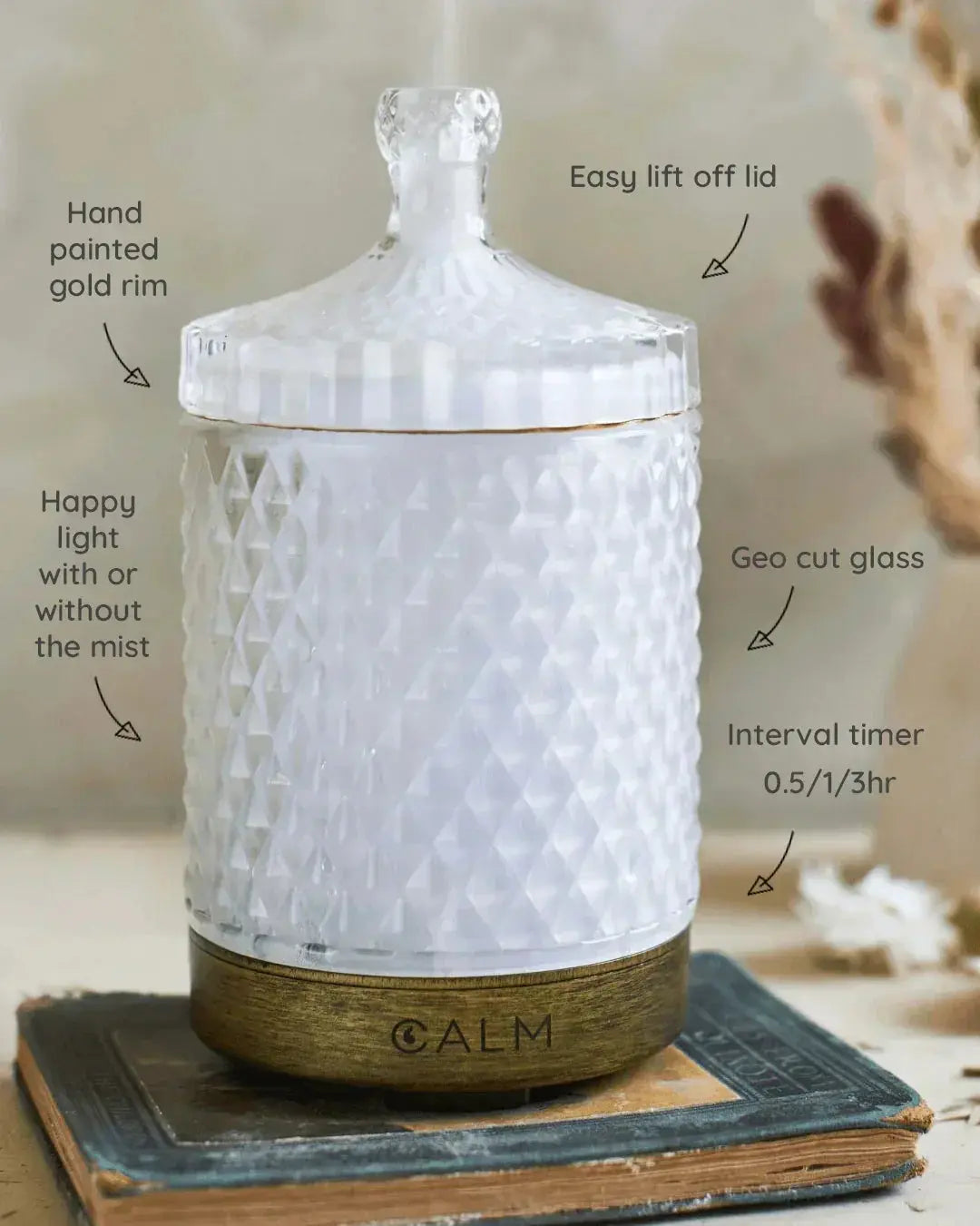 Aroma Diffuser with Blended Oil Steps bcalm