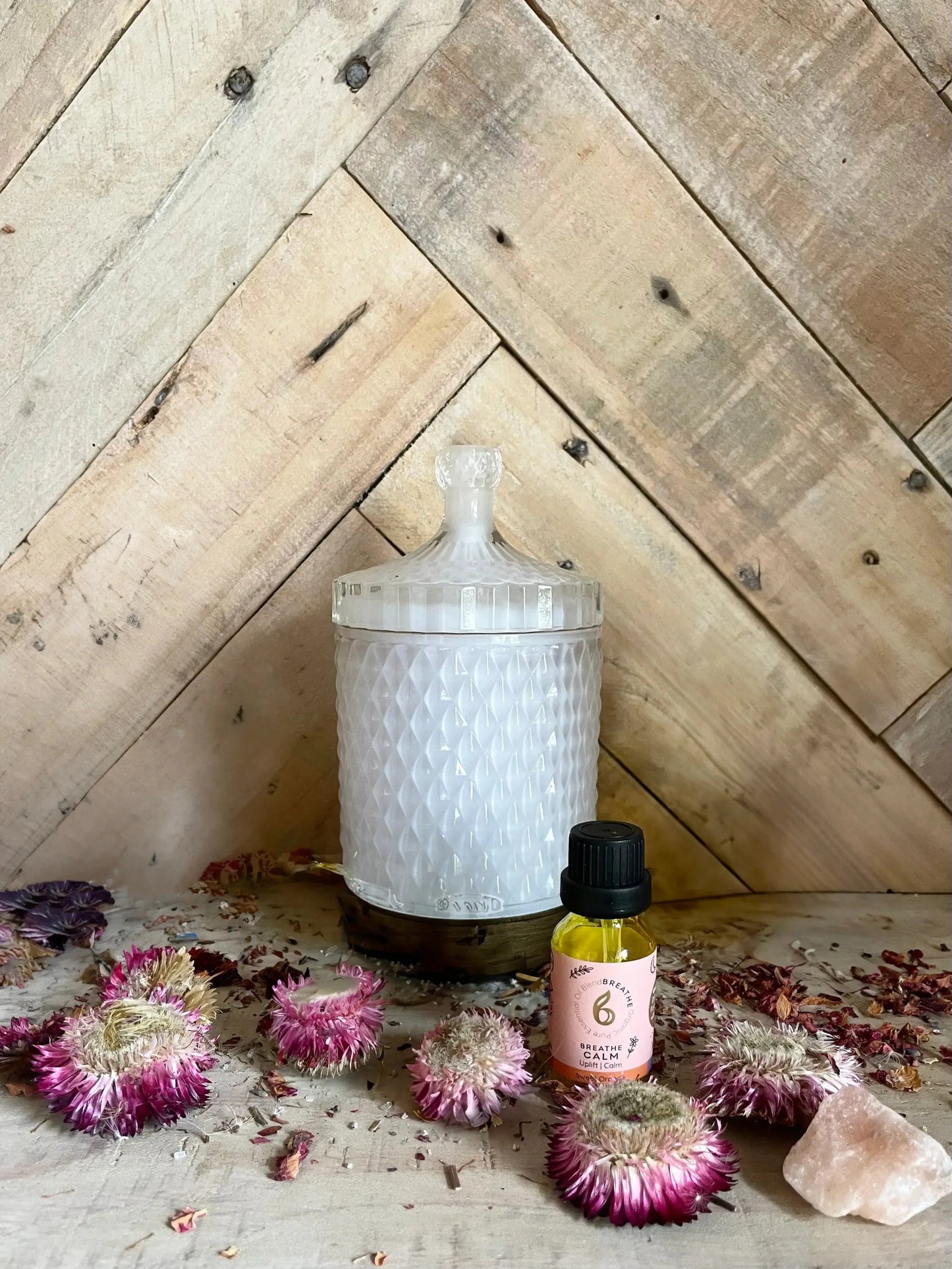 Aroma Diffuser with Breathe Calm Blended Essential Oil bcalm