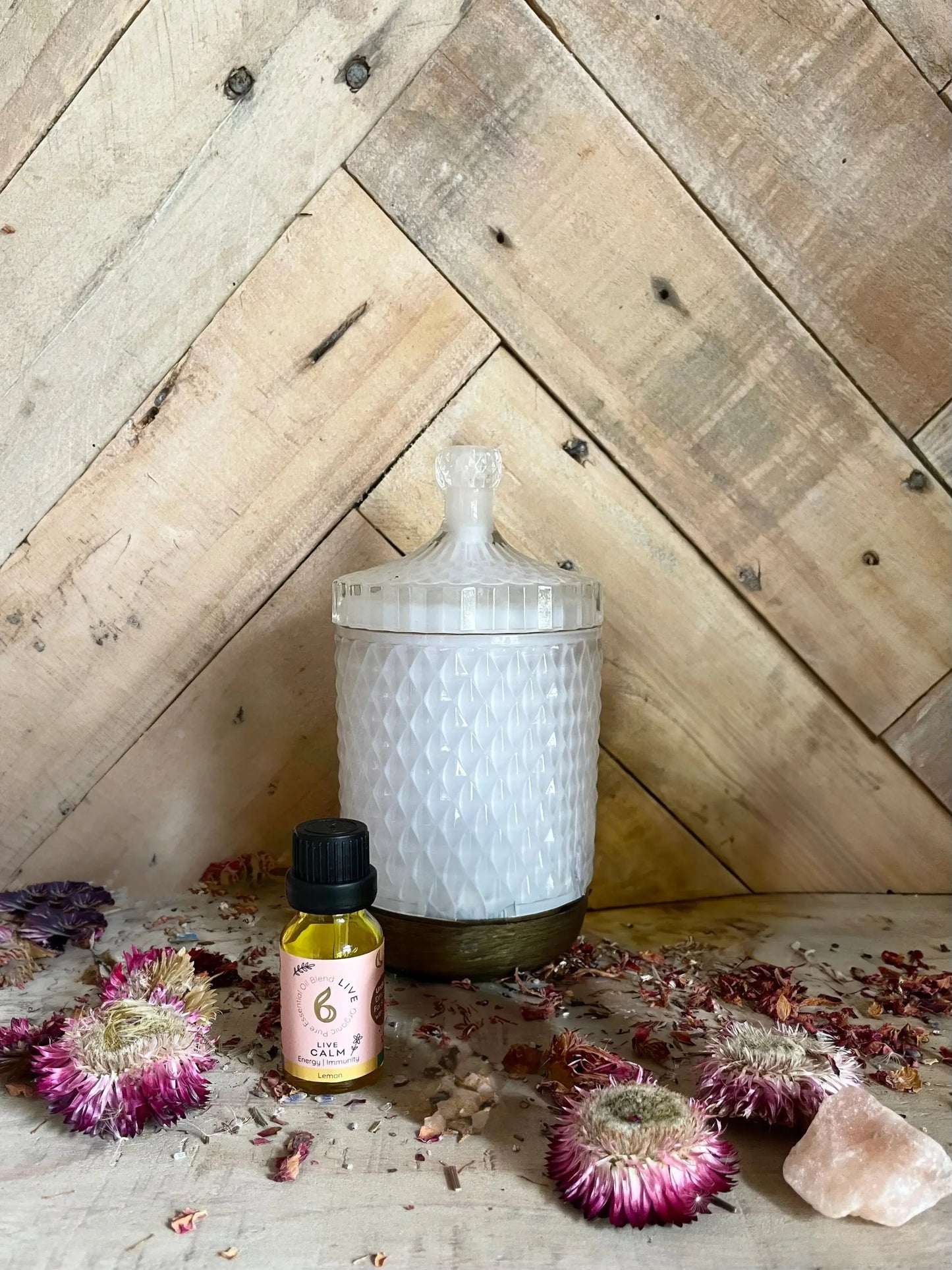 Aroma Diffuser with Live Calm Blended Essential Oil bcalm