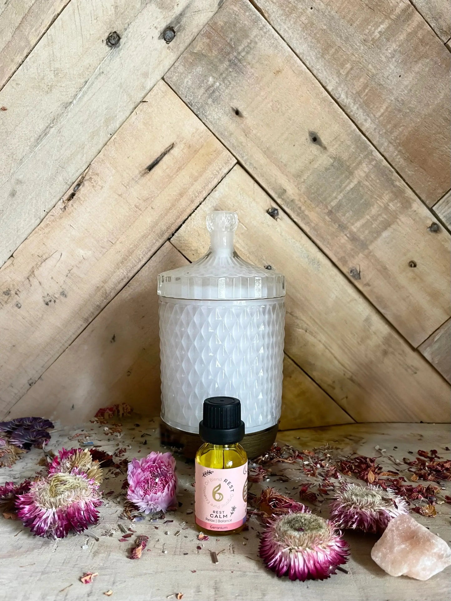 Aroma Diffuser with Rest Calm Blended Essential Oil bcalm