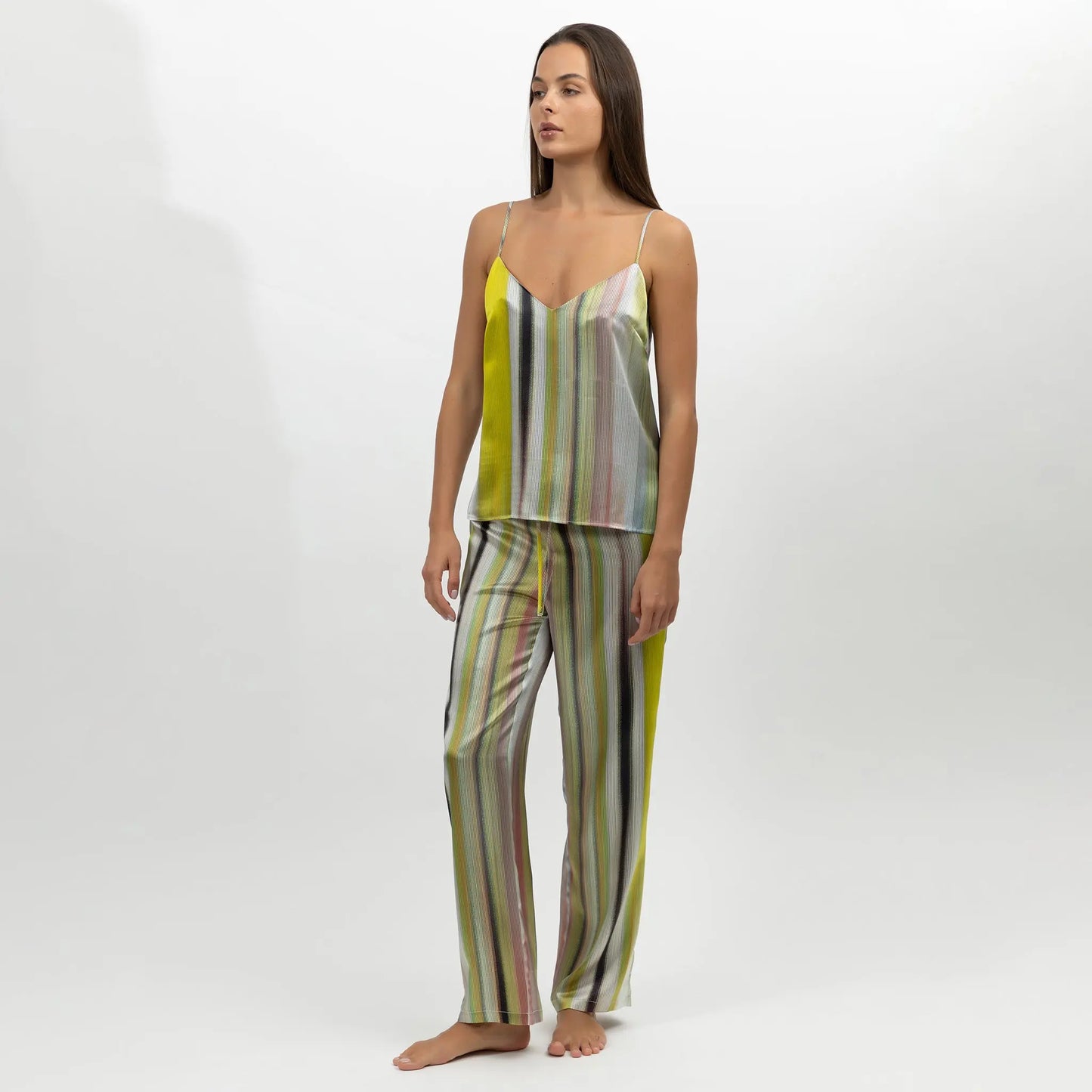 Art Stripes Silk Camisole NOKAYA