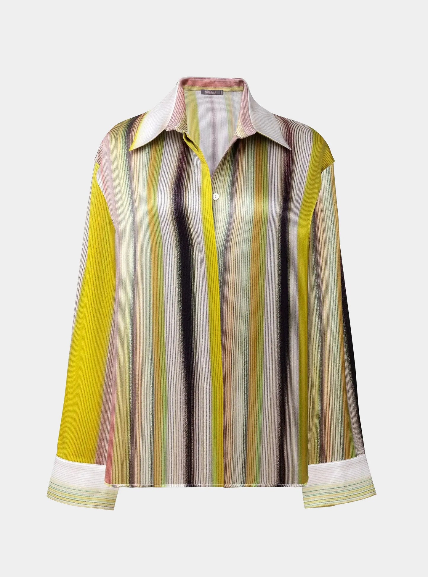 Art Stripes Silk Shirt NOKAYA