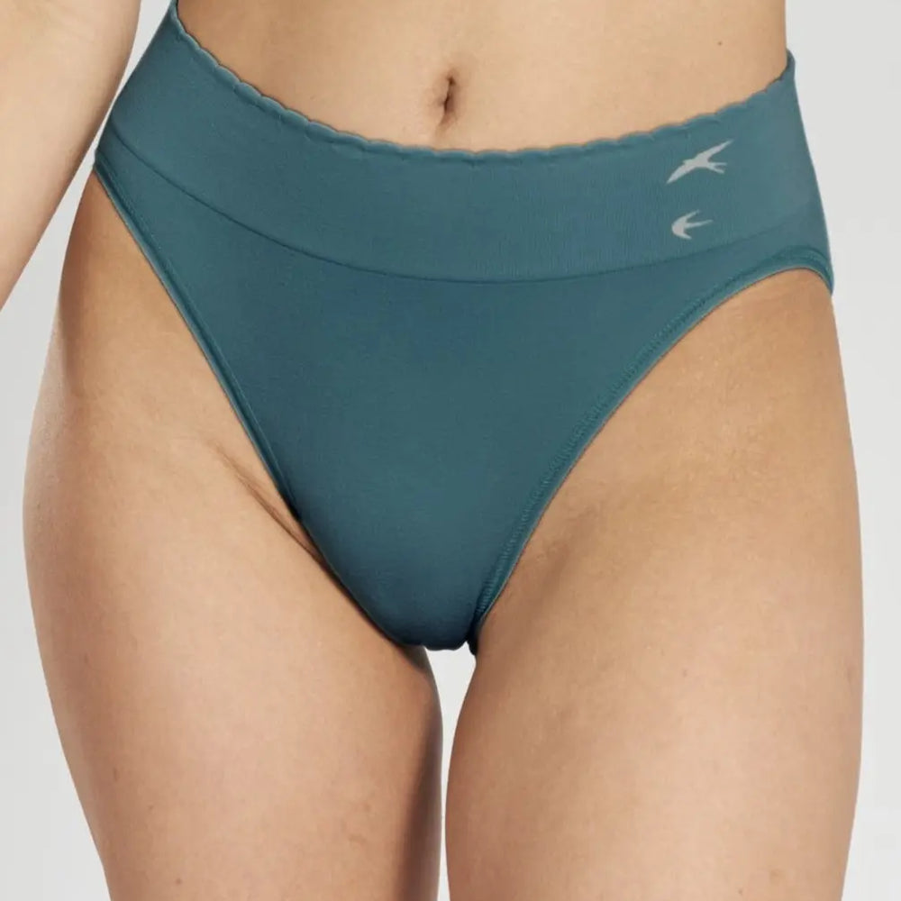 Asagao Seamless Stretch-Bamboo Briefs - Seabed Blue Peachaus