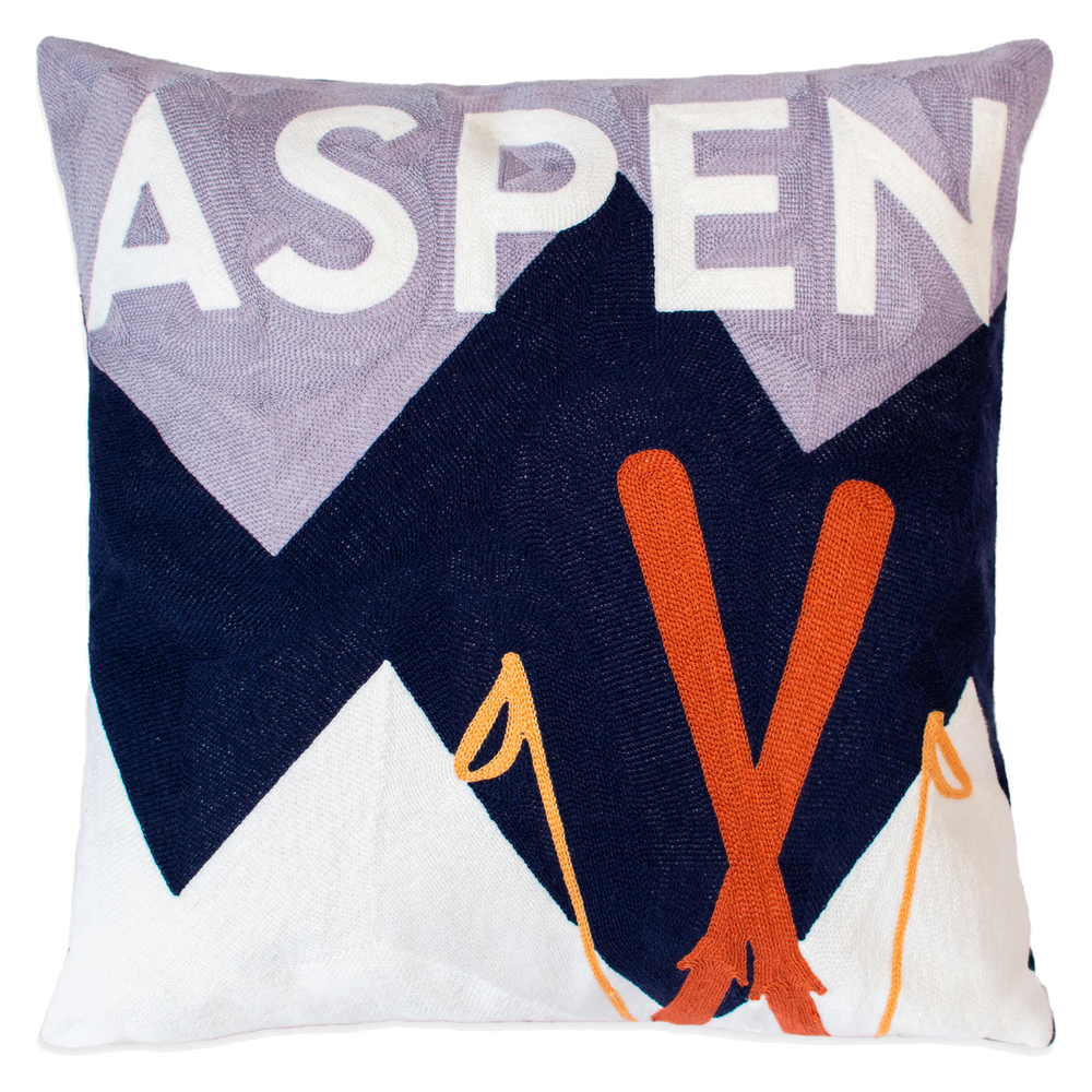 Aspen Needlepoint Cushion The Pillow Drop