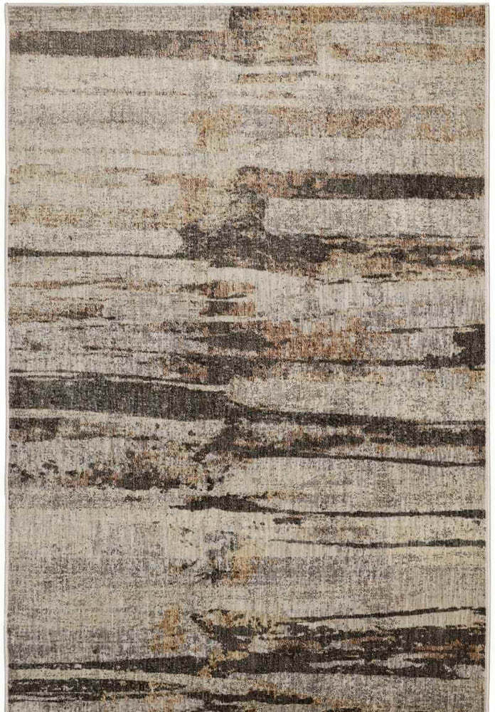 Aspre Shades Lines Rug – Brown Striped The Rugs