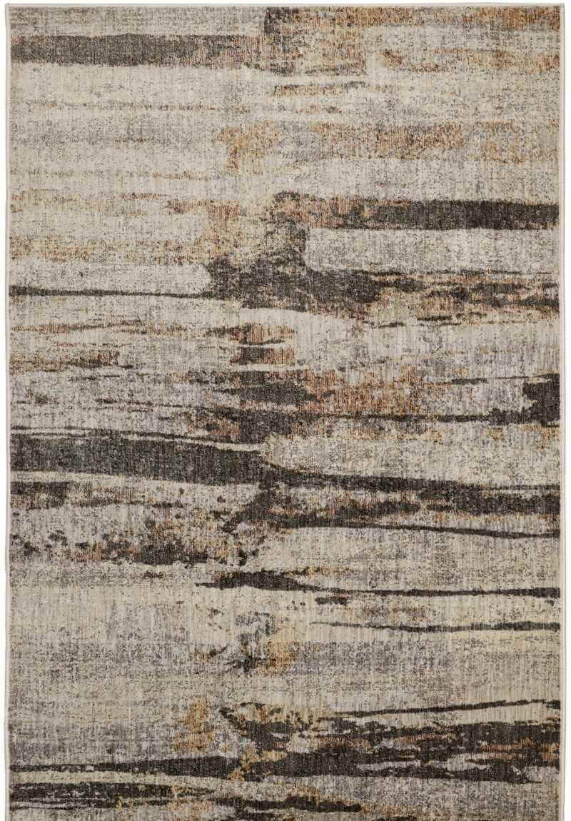 Aspre Shades Lines Rug – Brown Striped The Rugs