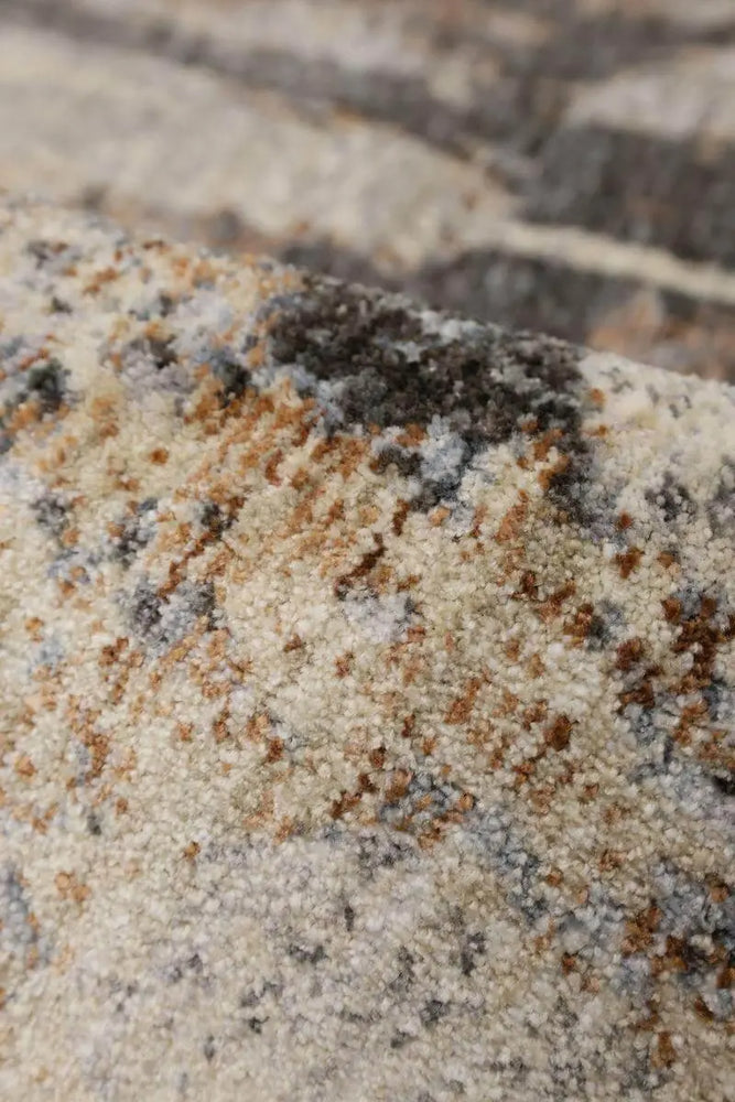 Aspre Shades Lines Rug – Brown Striped The Rugs