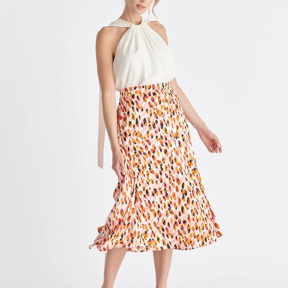 Asymmetric Hem Skirt Paisie