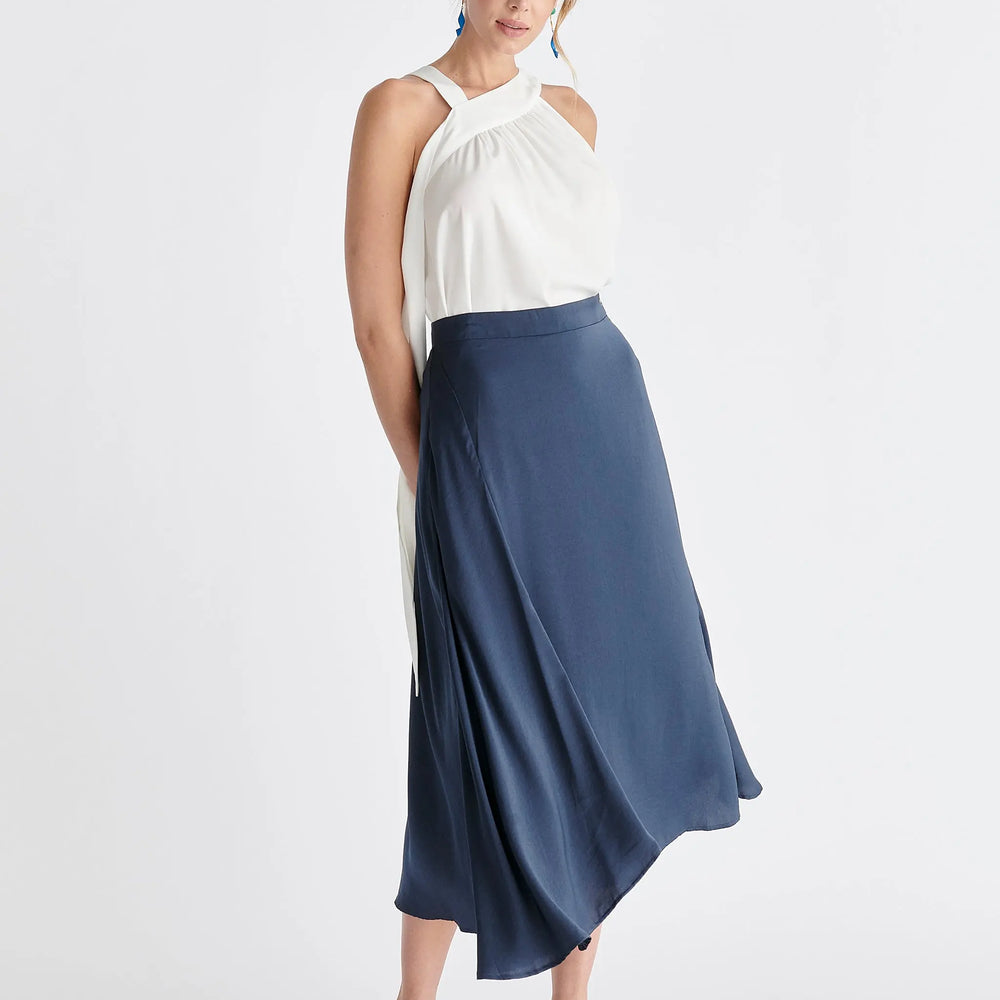 Asymmetric Hem Skirt Paisie