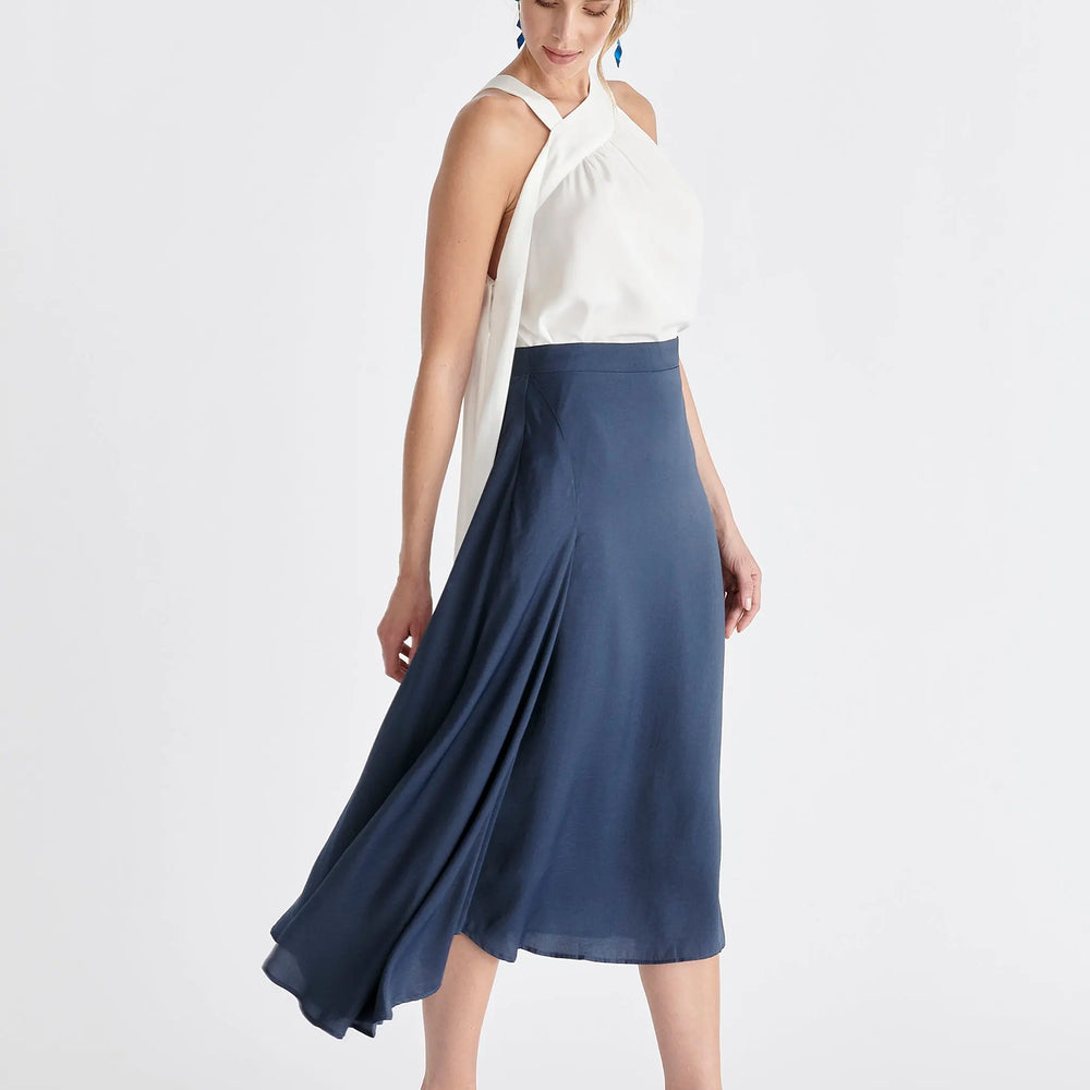 Asymmetric Hem Skirt Paisie