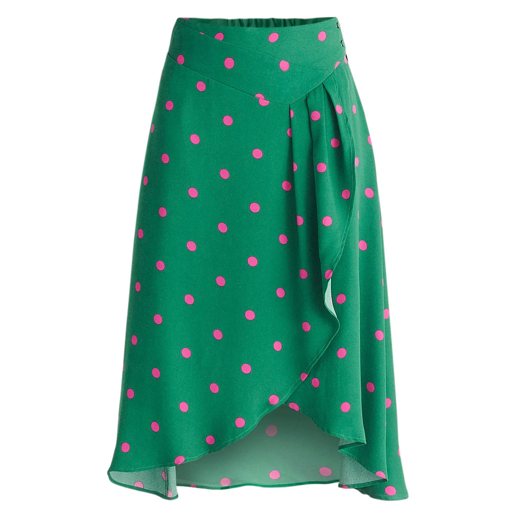 Asymmetric Polka Dot Skirt Paisie