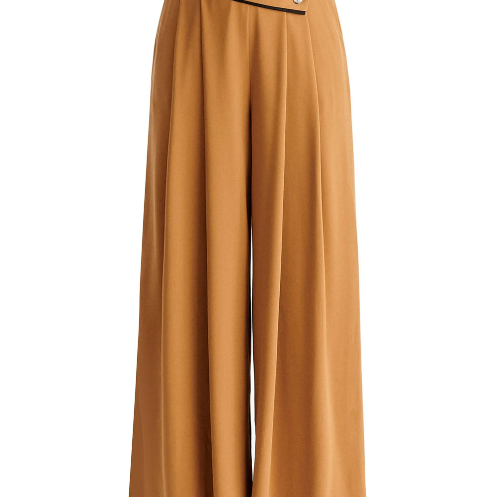 Asymmetric Waistband Trousers Paisie