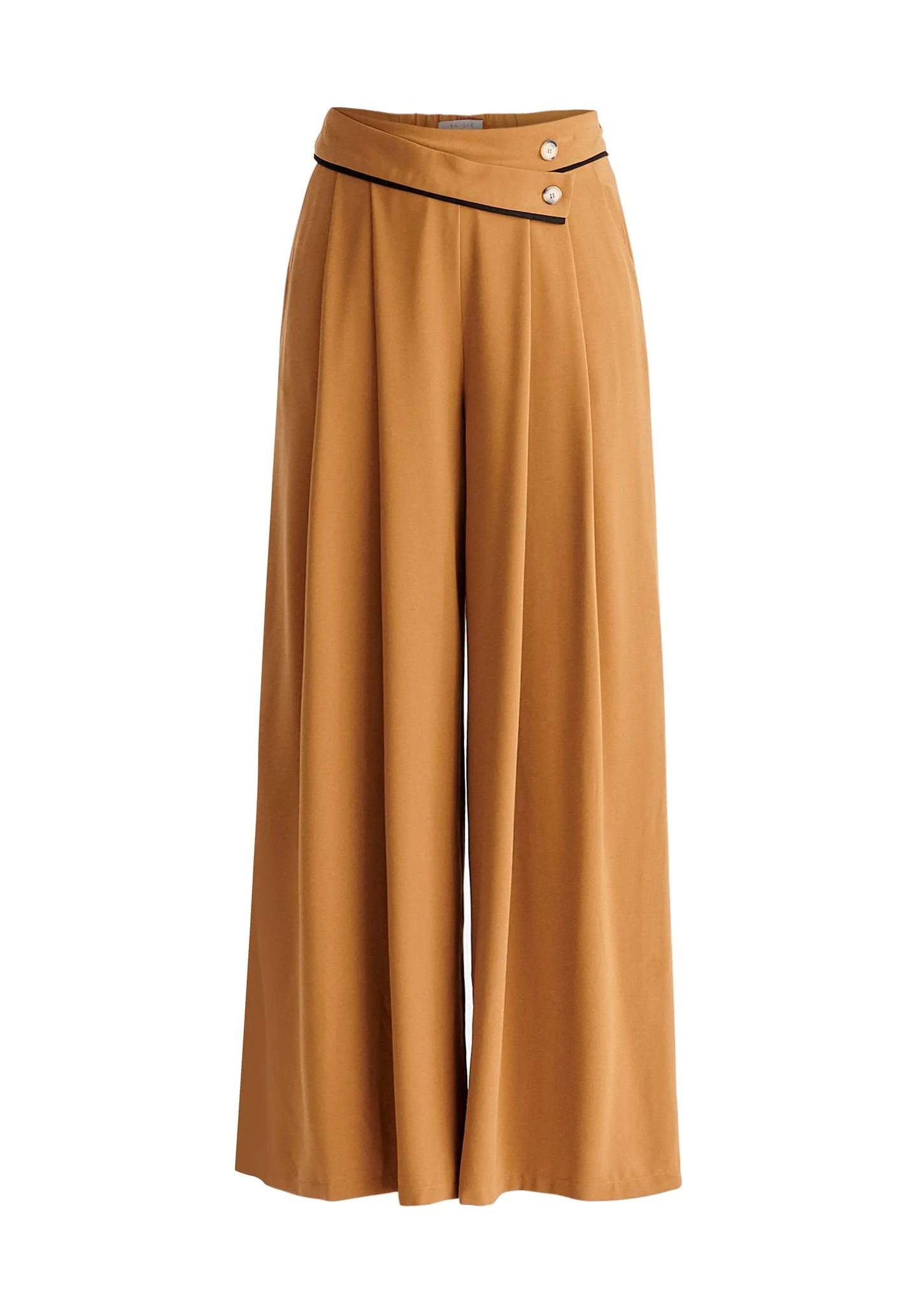 Asymmetric Waistband Trousers Paisie