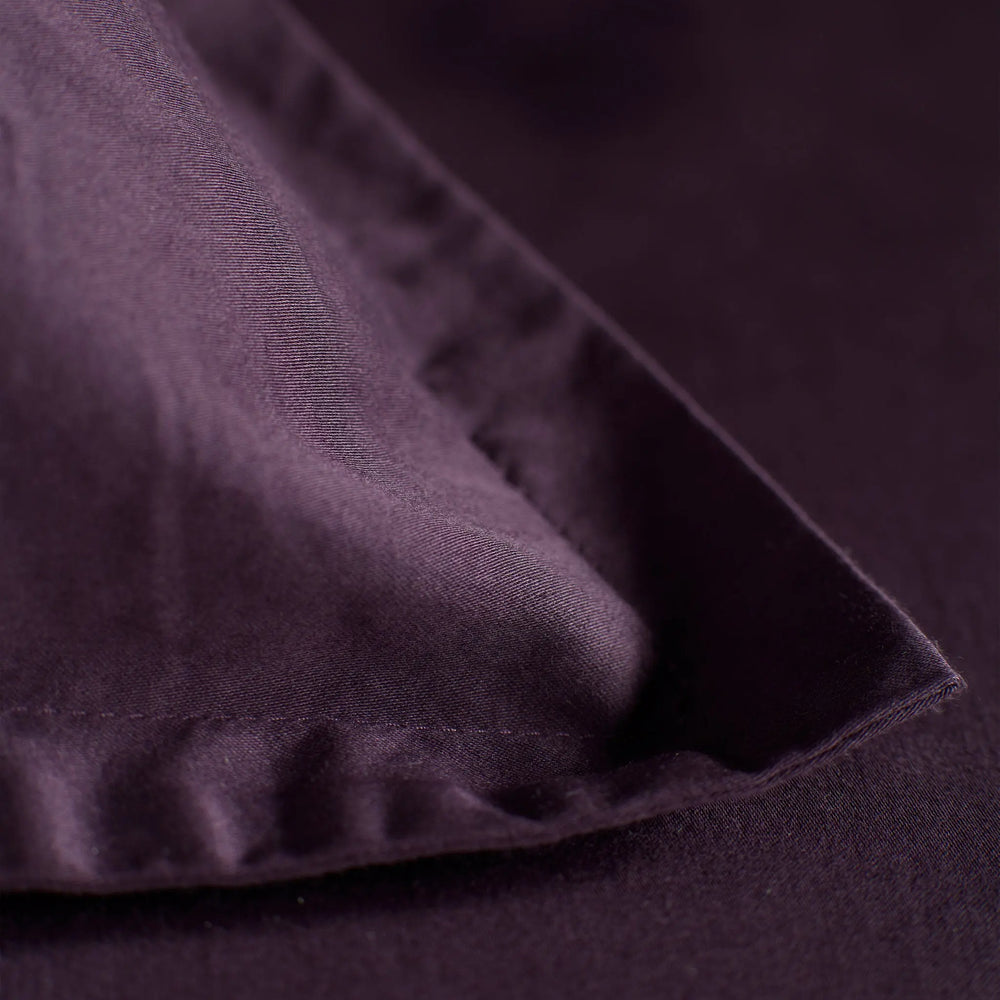 Aubergine Super Soft 100% Cotton Oxford Pillowcase The Secret Linen Store