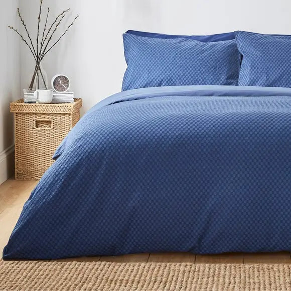 Aubrey 100% Cotton Duvet Cover and Pillowcase Set Dunelm