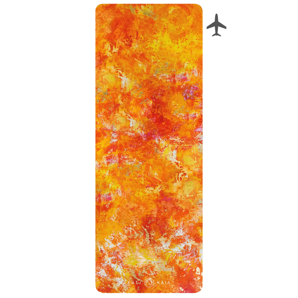Aurelia Orange Travel Yoga Mat Kati Kaia