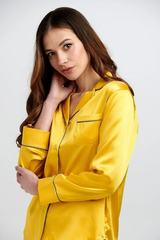 Aurelie Honeybee Silk Shirt Sleepy Wilson