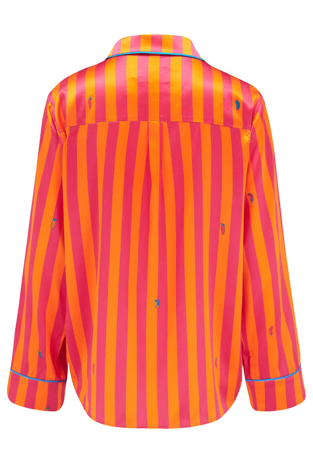 Aurelie Sunset Stripe Women's Silk Shirt Sleepy Wilson