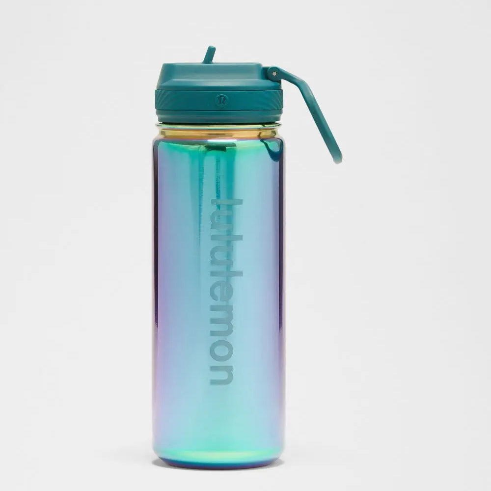 Aurora Blue/Midnight Teal Back to Life Sport Bottle 18oz Straw Lid Lululemon