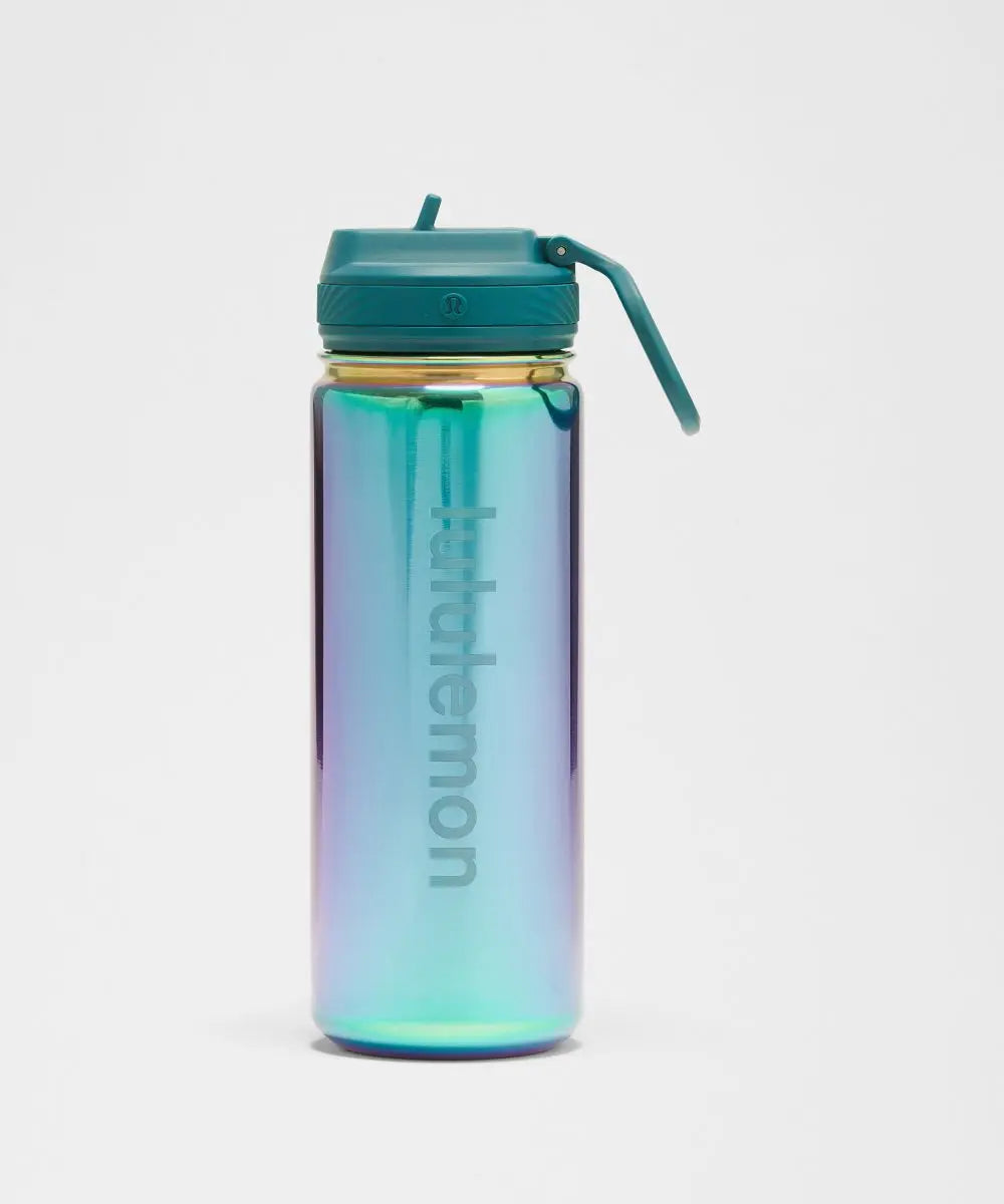 Aurora Blue/Midnight Teal Back to Life Sport Bottle 18oz Straw Lid Lululemon