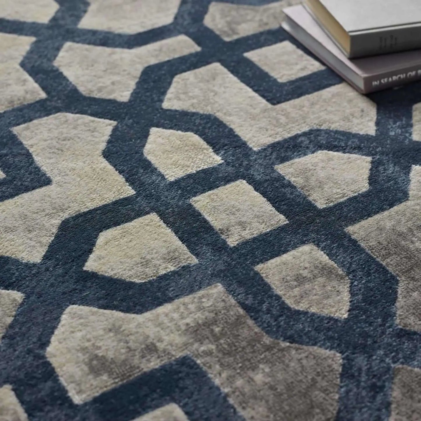 Avanti Navy Moroccan Rug The Rugs