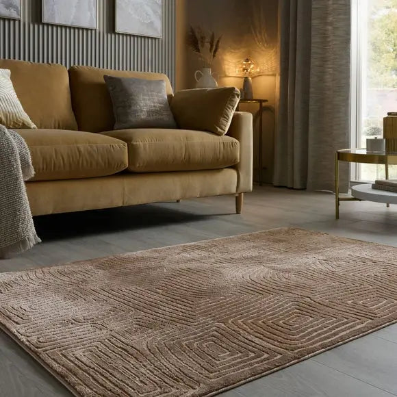 Avi Modern Abstract Luxe Rug Dunelm