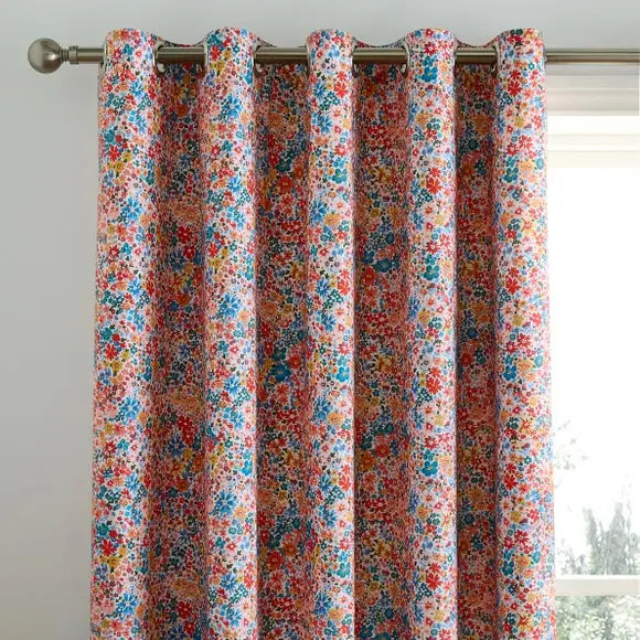 Avie Ditsy Blackout Eyelet Curtains Dunelm