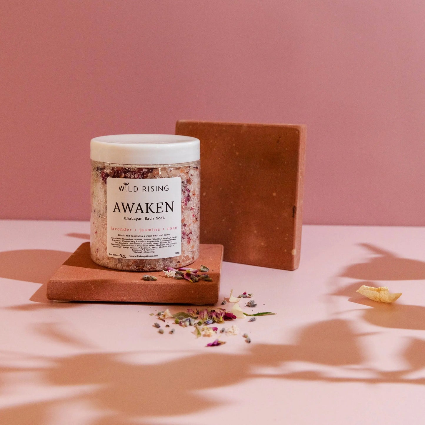 Awaken - Lavender, Jasmine and Rose Bath Salts Wild Rising Skincare