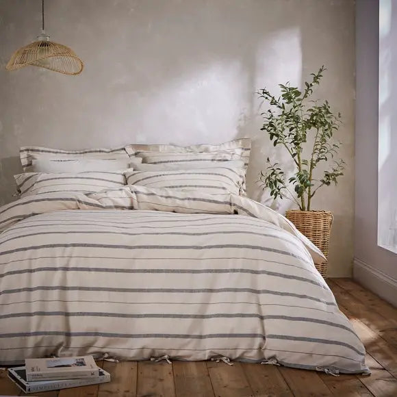 Aylesford Stripe Duvet Cover & Pillowcase Set Dunelm