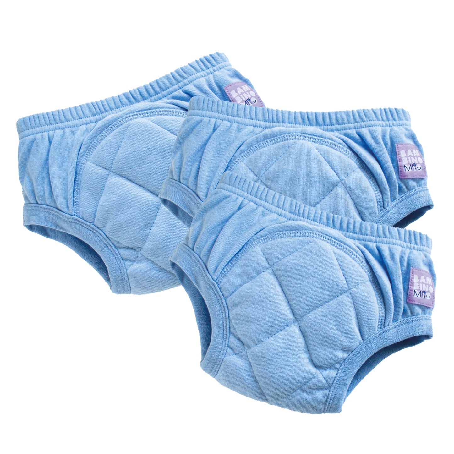 3 Pack Reusable Potty Training Pants in Light Blue - Enhanced Design Bambino Mio (UK)