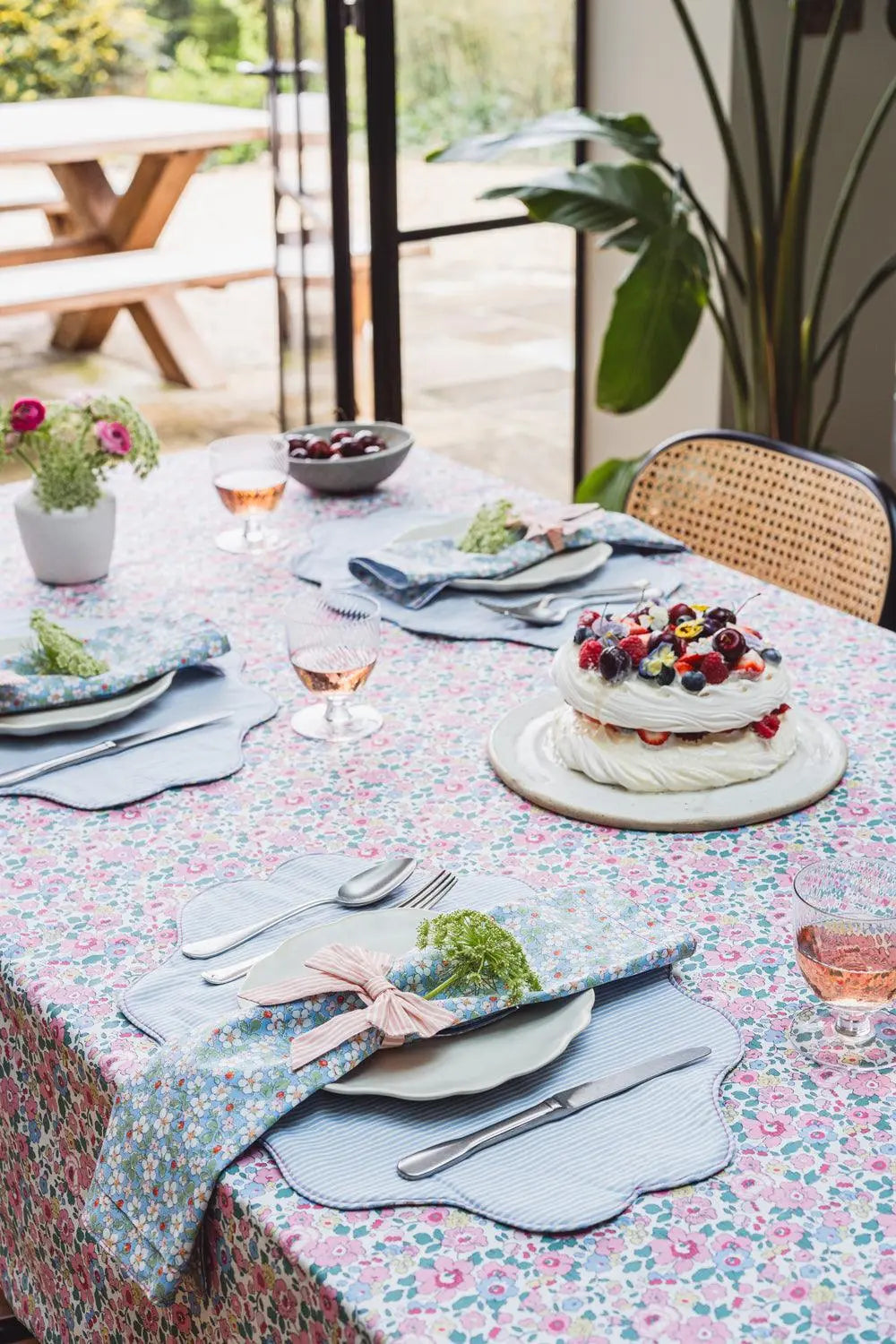 BETSY CANDY FLOSS Liberty Tablecloth Coco & Wolf