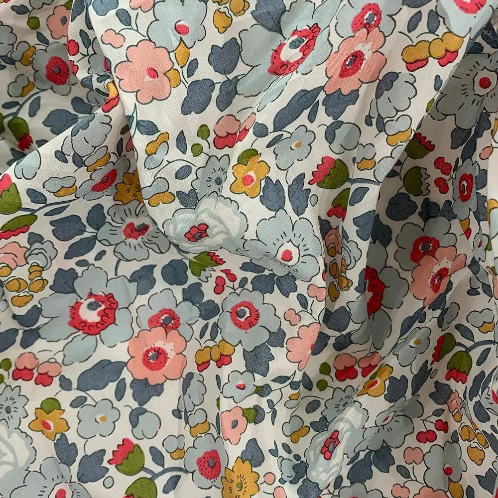 BETSY GREY Liberty Frill Edge White Bedding Coco & Wolf