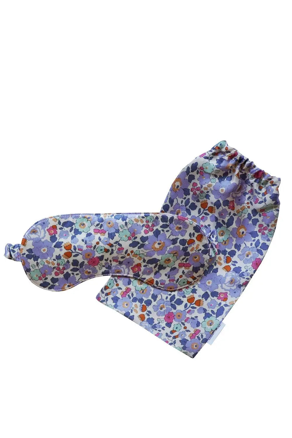 BETSY LAVENDER BLUE Liberty Silk Eye Mask Coco & Wolf