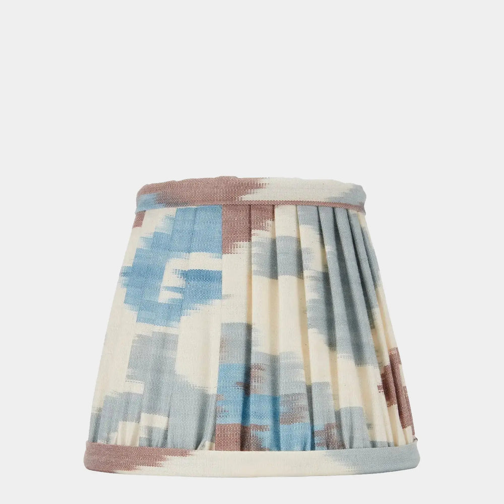 BLUE and TERRACOTTA SILK IKAT WALL LIGHT ROSANNA LONSDALE