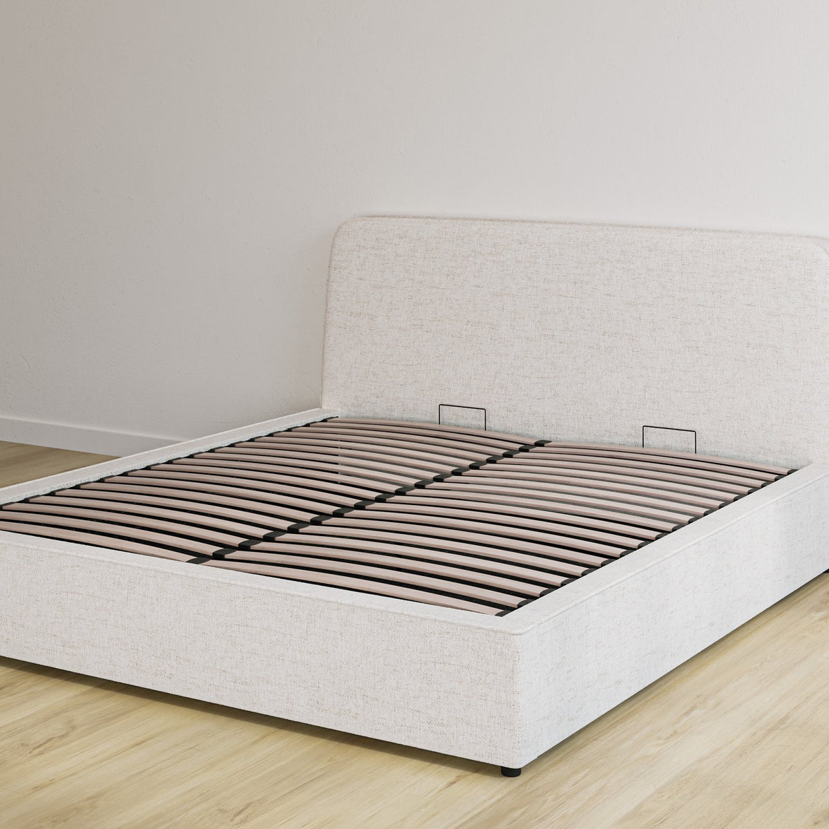 Emma Storage Bed - Beige - With Plain Headboard by Emma - image 2
