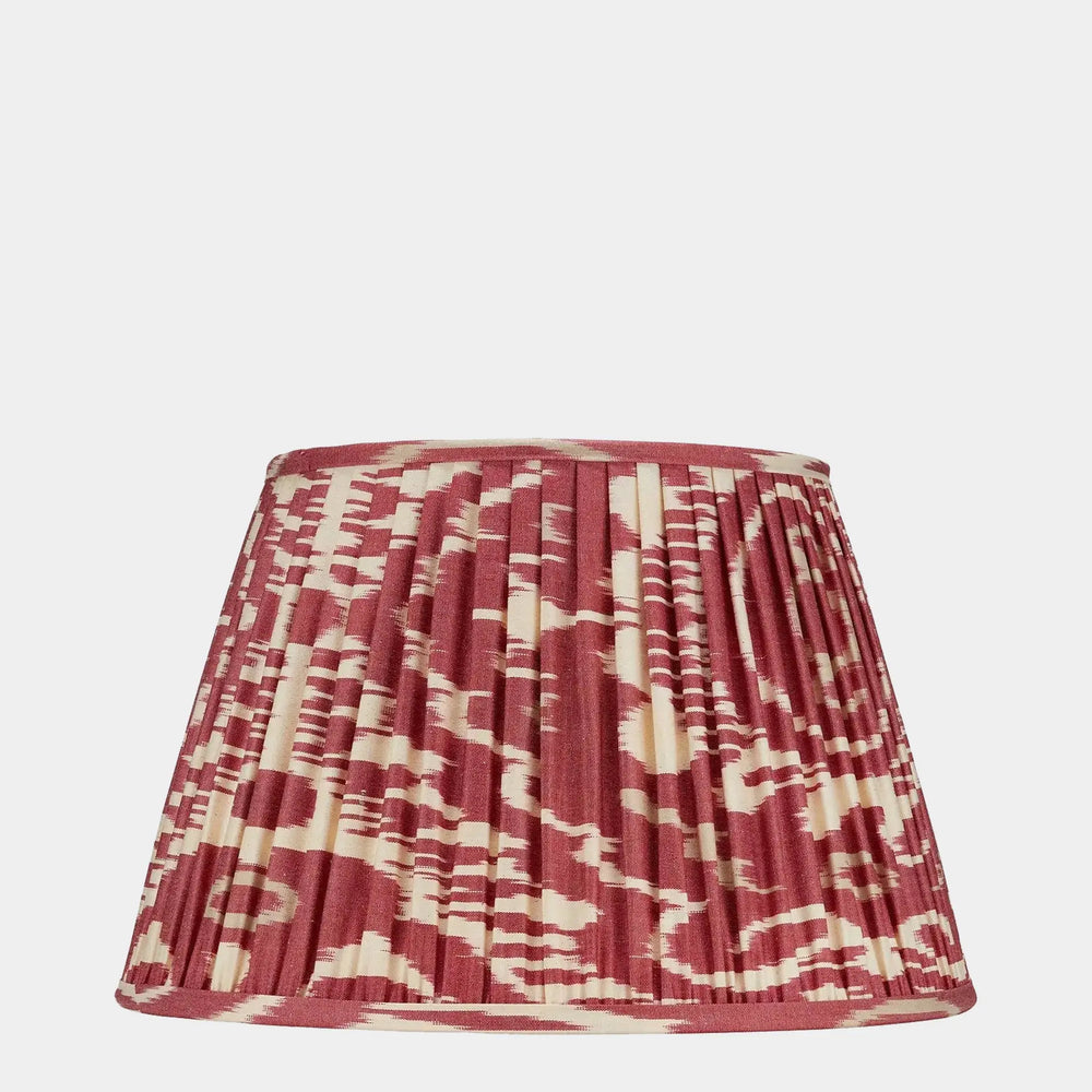 BURNT RED and CREAM IKAT LAMPSHADE ROSANNA LONSDALE