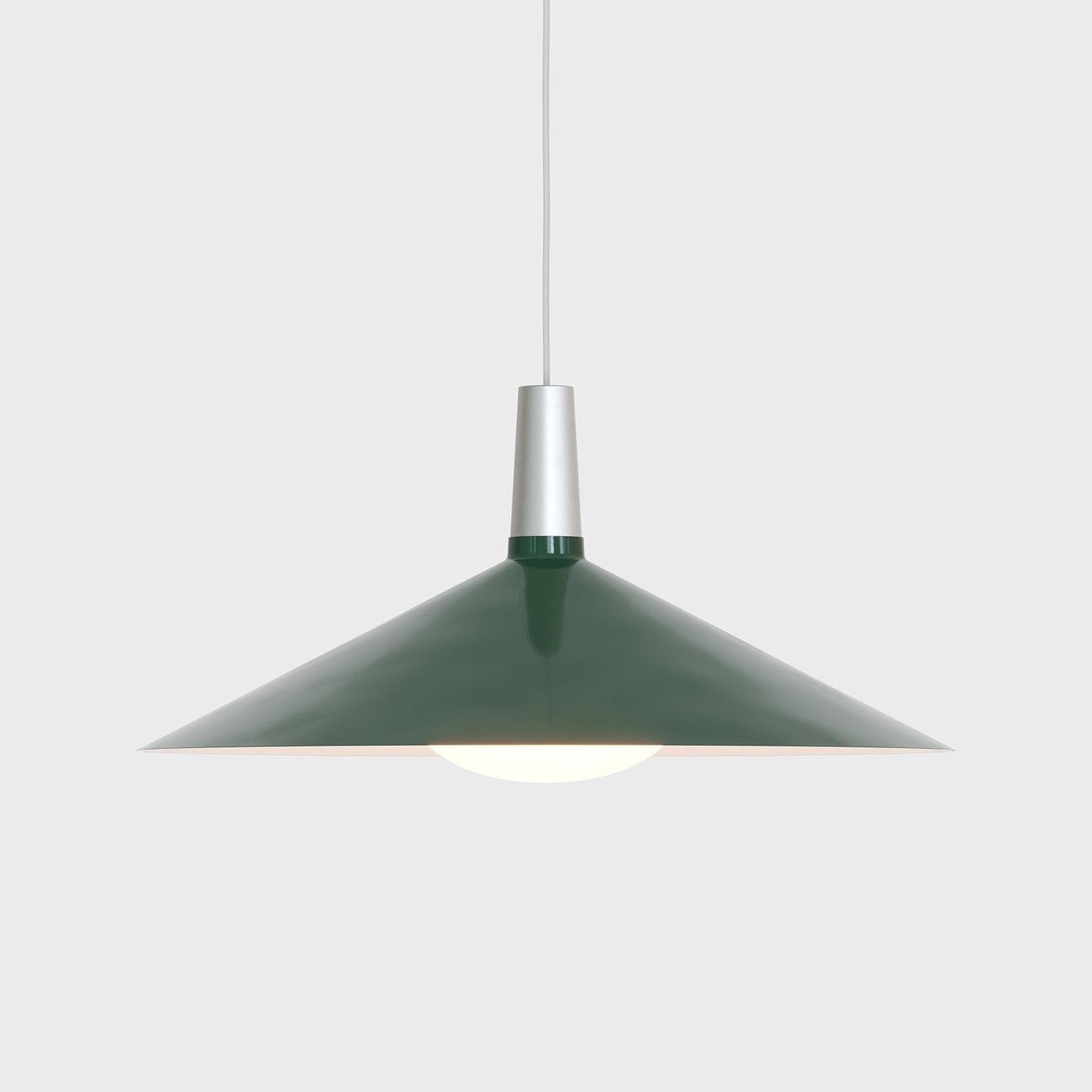 Bower Pendant Light Large in Dark Green + Oval II Tala