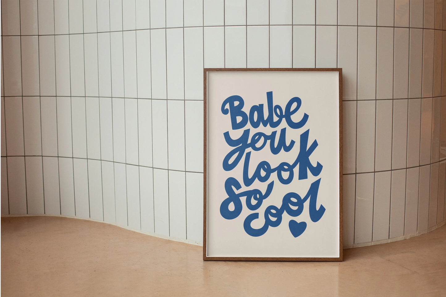 Babe, You Look So Cool (The 1975 inspired) A4 Lyric Art Print whowhatclaireart