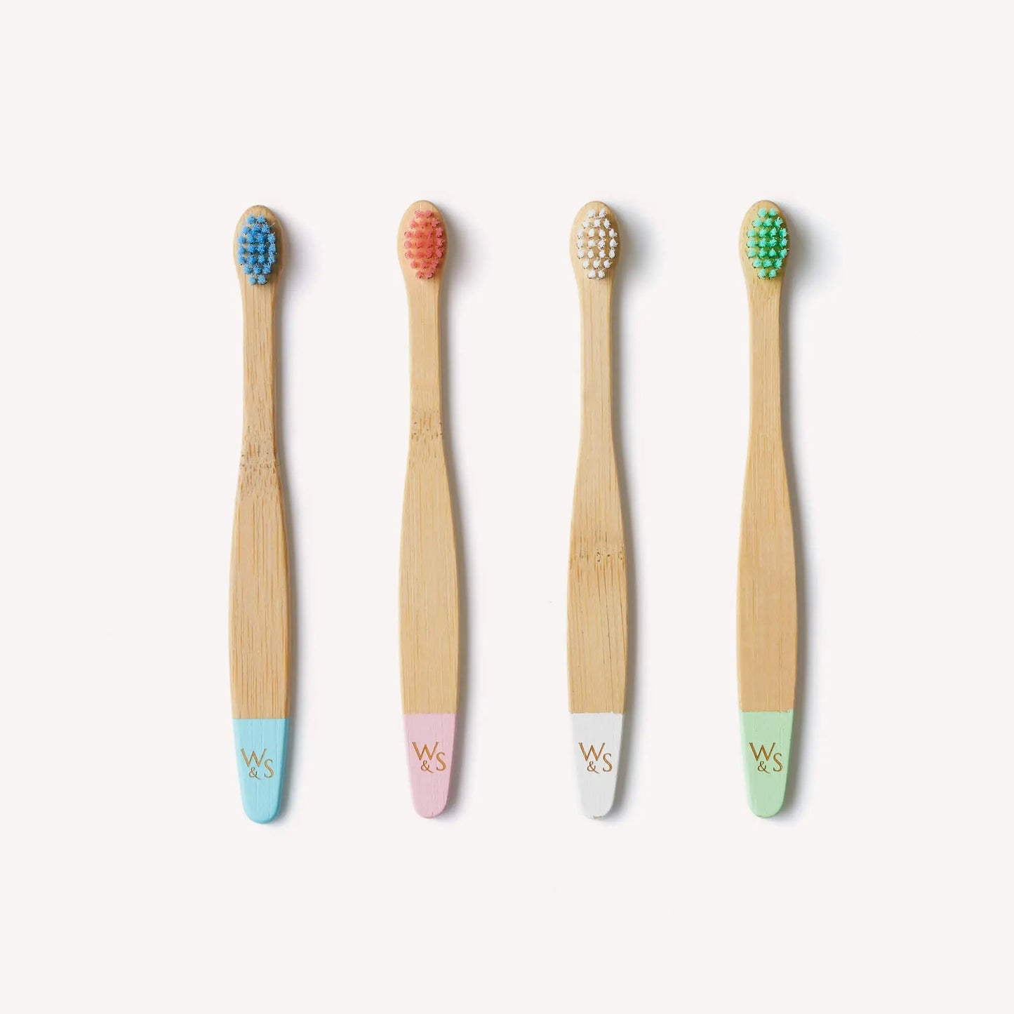 Baby Bamboo Toothbrush - 4 Pack - Extra Soft Bristles Wild And Stone