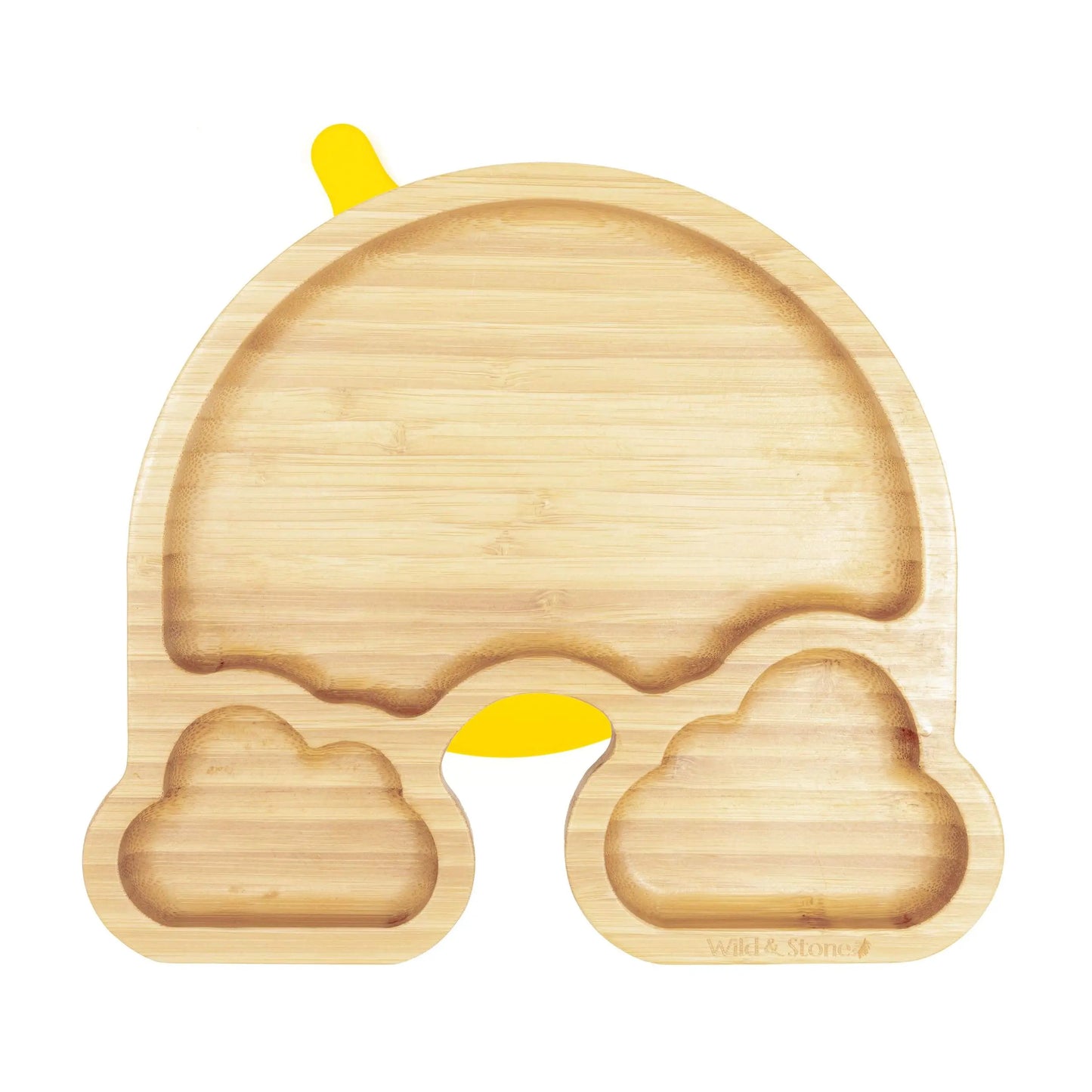 Baby Bamboo Weaning Plate Set - Over The Rainbow Wild And Stone