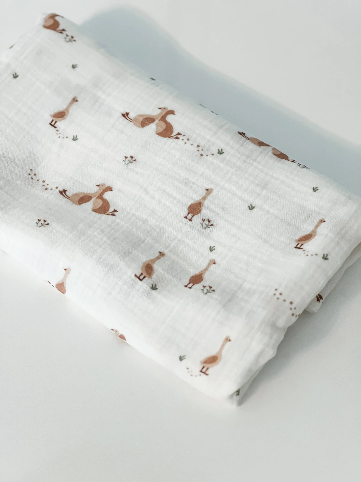 Baby Blanket -  Muslin Swaddle - Goose Norishor